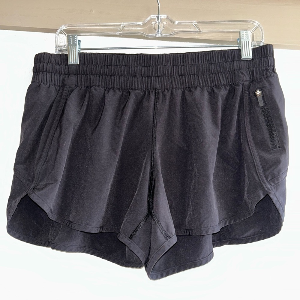 Lululemon Athletica Black Athletic Shorts Moisture-Wicking